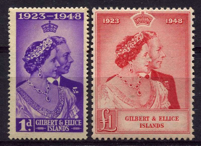 Gilbert and Ellice Islands - Royal Silver Wedding - 1949 - MNH