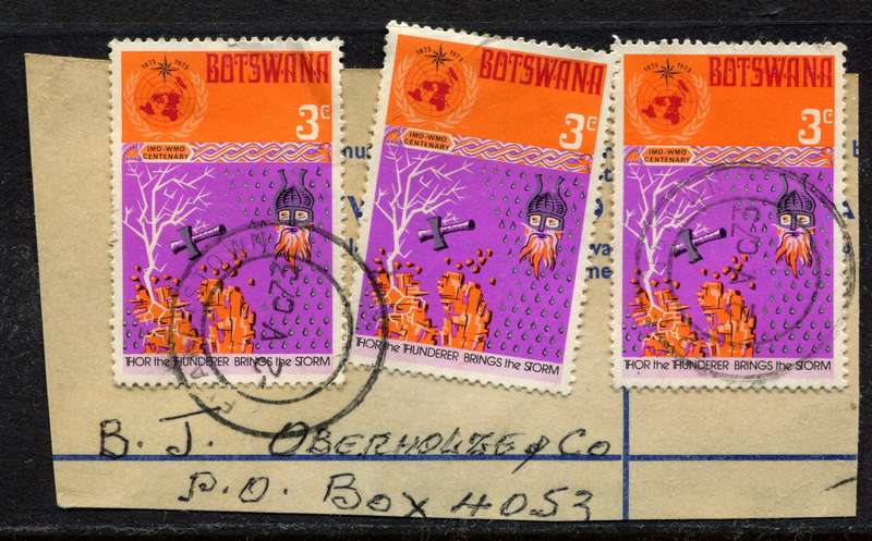 Botswana - Used On Piece