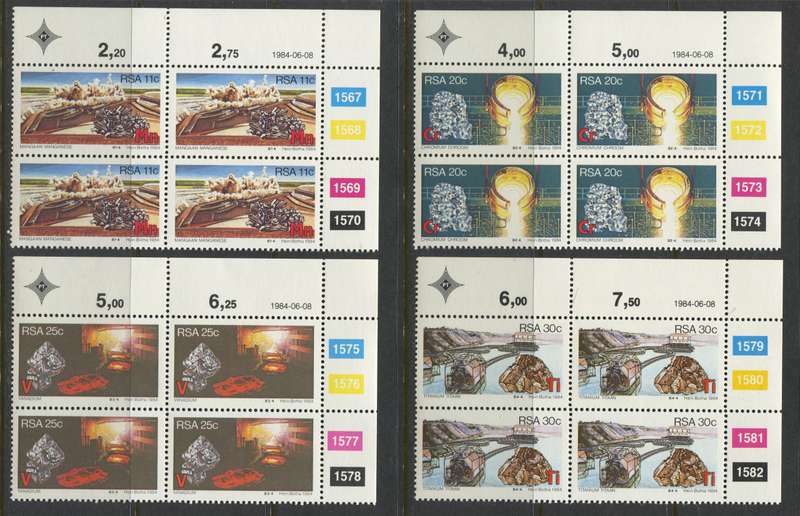 RSA - Set Of 4 Control Blocks Of 4 - 1984 - MNH
