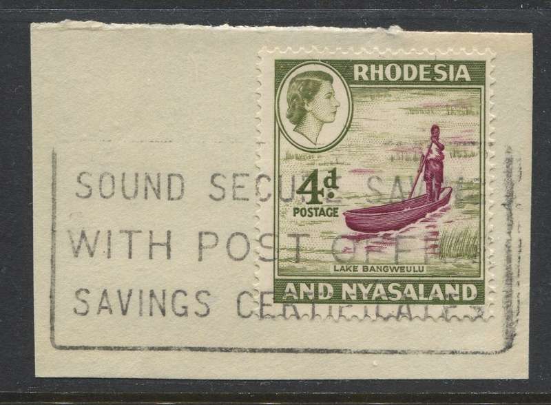 Rhodesia and Nyasaland - Used On Piece