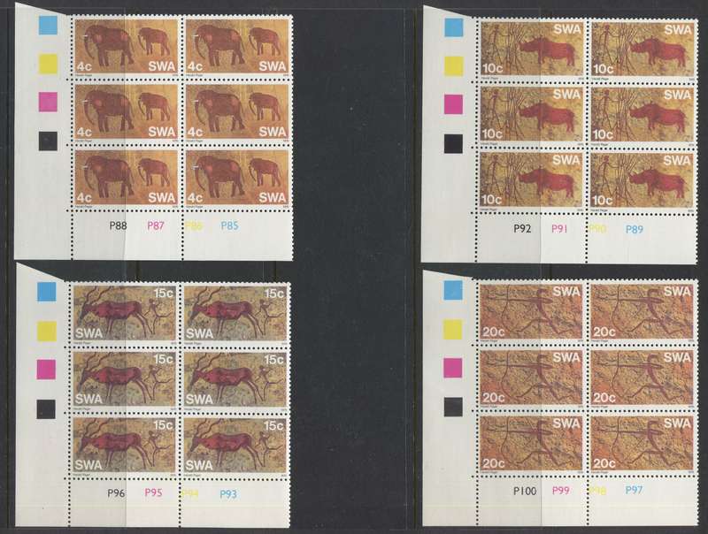 SWA - Set Of 4 Control Blocks Of 6 - 1976 - MNH