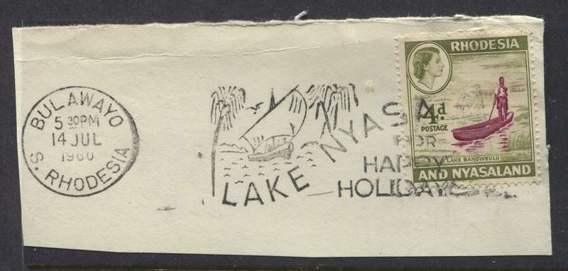 Rhodesia and Nyasaland - Used On Piece