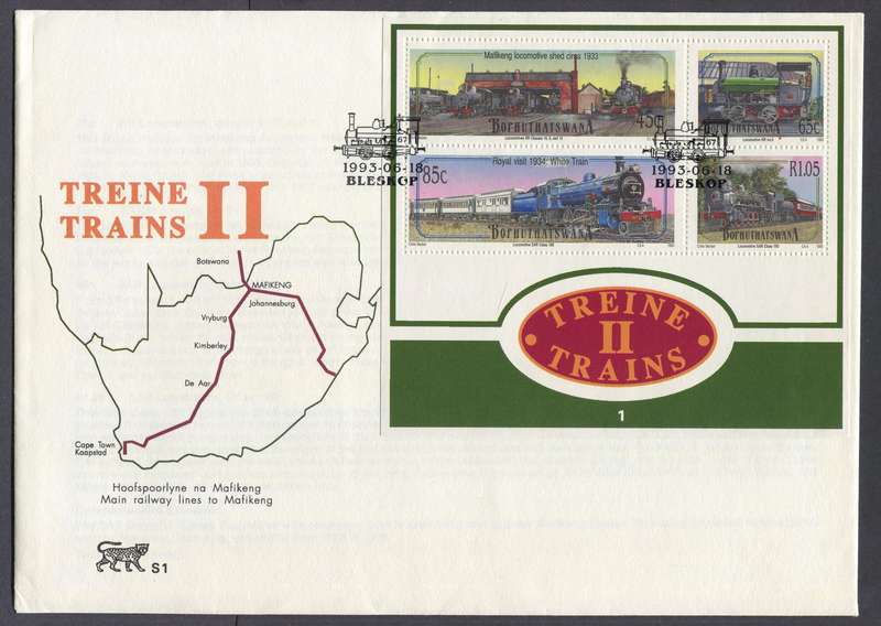 Bophuthatswana - Miniature Sheet FDC - 1993