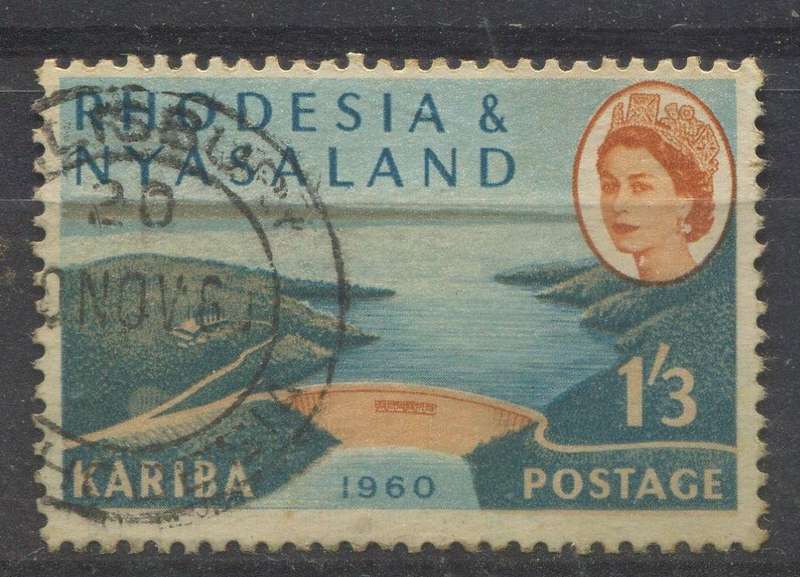 Rhodesia and Nyasaland - 1960 - "Earring Flaw" - Used