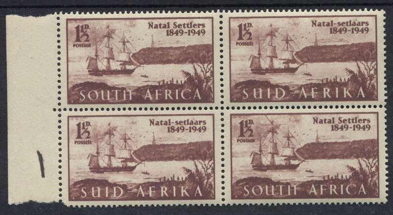 Union of SA - Extended Mast Variety - Block Of 4 - 1949 - MNH