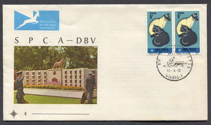 SWA - FDC no. 4 - 1972 - With 2 Stamps - Unaddressed
