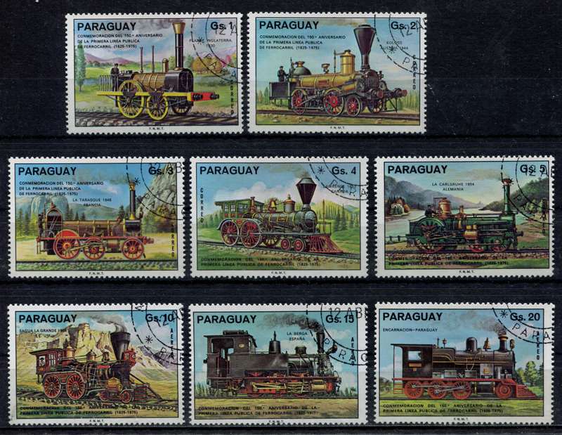 Paraguay - Trains - 1976 - Used(CTO)