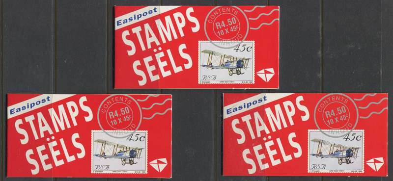 RSA - Set of 10 Booklets - Rates With Outer Frame - 1993 - MNH