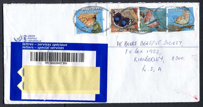 Botswana - "Maxi" Size Registered Cover
