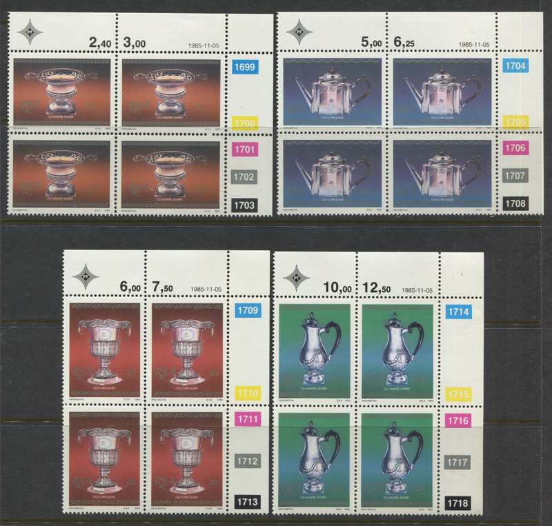 RSA - Set Of 4 Control Blocks Of 4 - 1985 - MNH