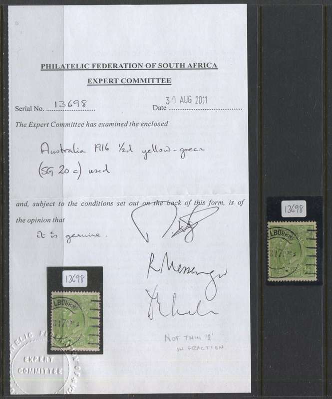 Austria - 1916 - SG 20c Used With Certificate