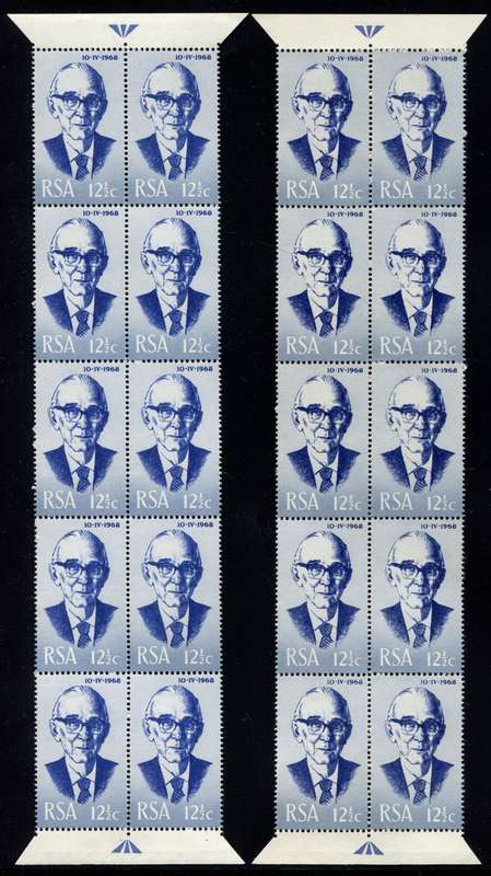 RSA - 4 Arrow Blocks of 10 - 1968 - MNH