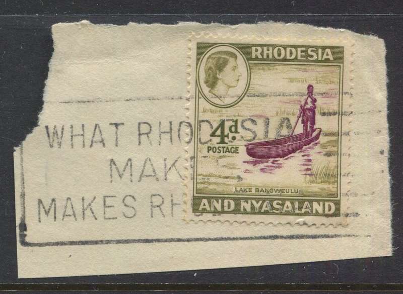 Rhodesia and Nyasaland - Used On Piece