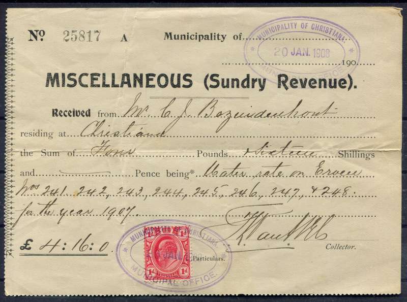 Transvaal - Revenue - Document