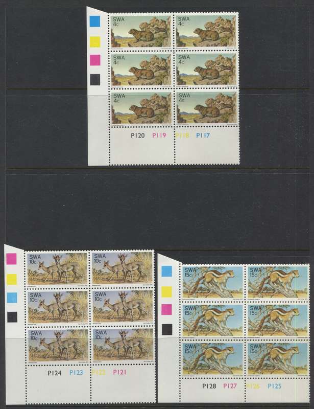 SWA - Set Of 3 Control Blocks Of 6 - 1976 - MNH