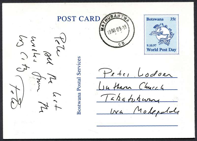 Botswana - Post Card