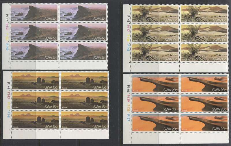 SWA - Set Of 4 Control Blocks Of 6 - 1977 - MNH