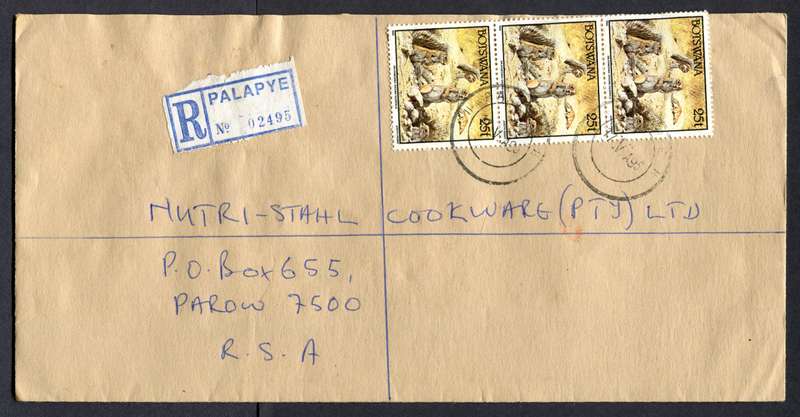 Botswana - "Maxi" Size Registered Cover