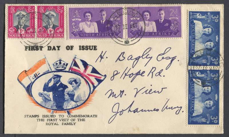 Union of SA - FDC - 1947
