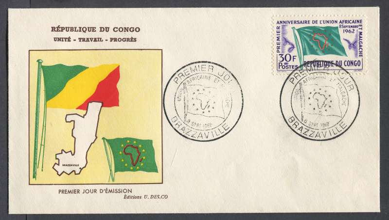 Congo - FDC - 1962