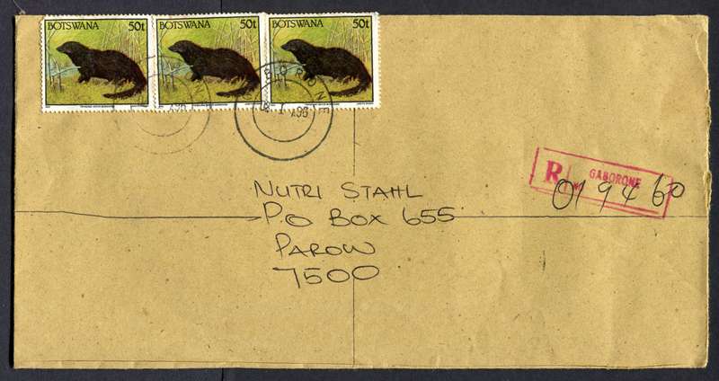 Botswana - "Maxi" Size Registered Cover