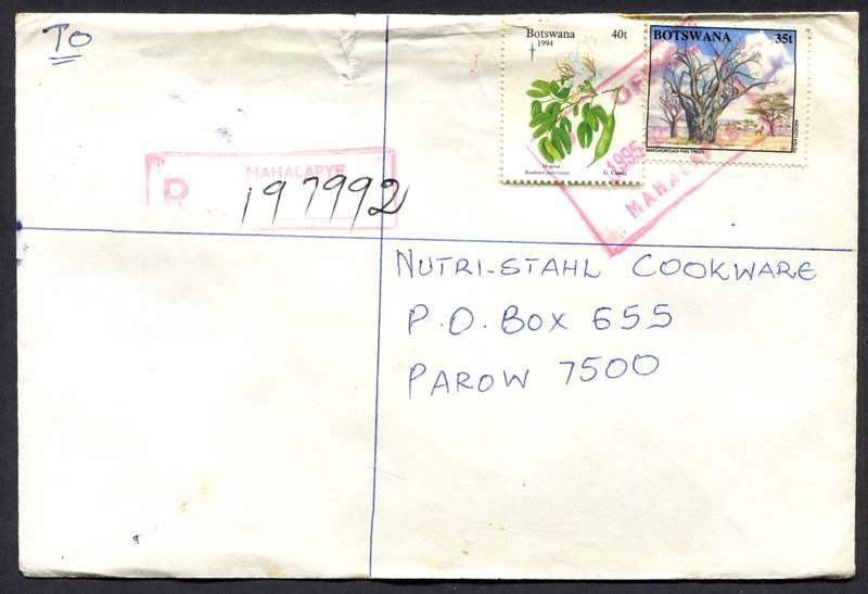 Botswana - Small Size Registered Cover