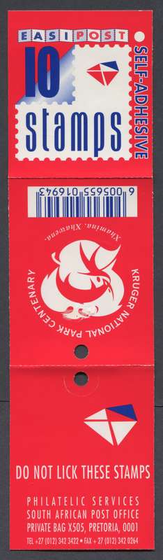 RSA - Booklet - Dated 1998-04-16 - MNH