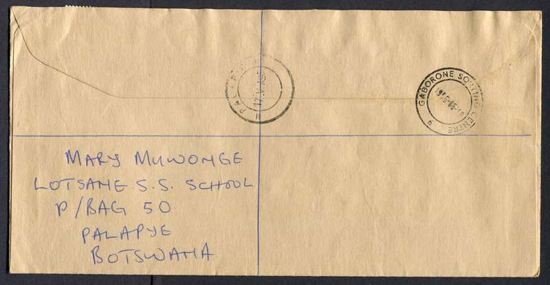 Botswana - "Maxi" Size Registered Cover