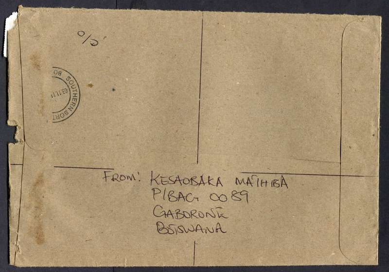 Botswana - B5 Size Registered Cover