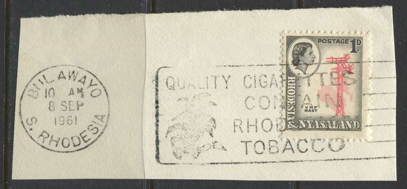 Rhodesia and Nyasaland - Used On Piece