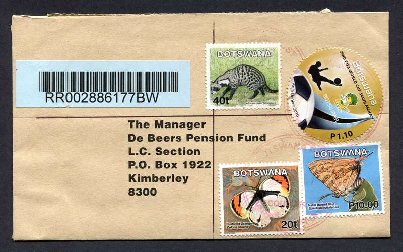 Botswana - Small Size Registered Cover