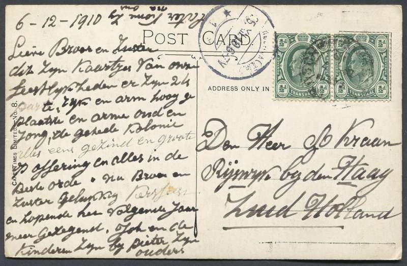 Transvaal - Post Card