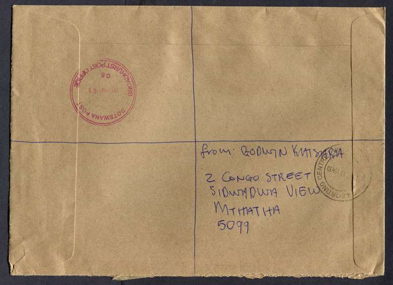 Botswana - B5 Size Registered Cover