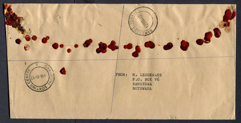 Botswana - "Maxi" Size Registered Cover