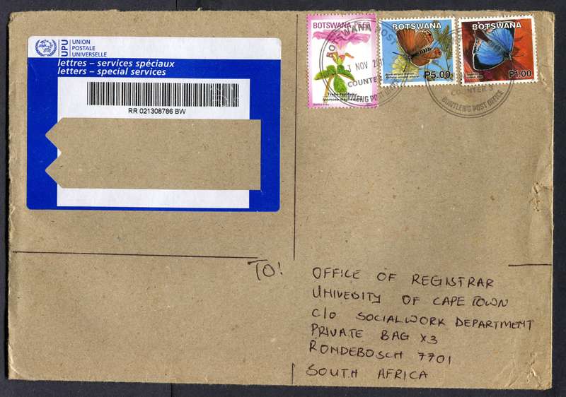 Botswana - B5 Size Registered Cover