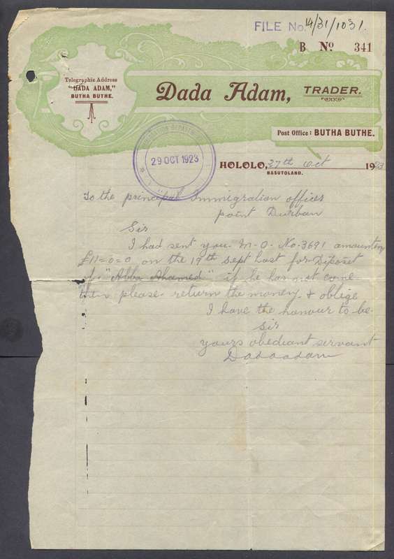 Basutoland - Document