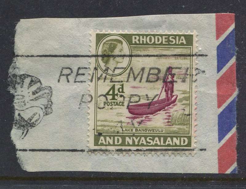 Rhodesia and Nyasaland - Used On Piece