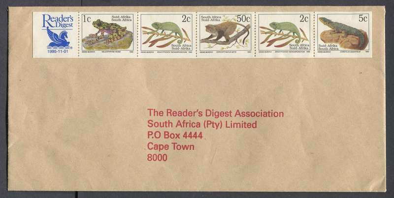 RSA - Readers Digest - Strip On Cover - Unused