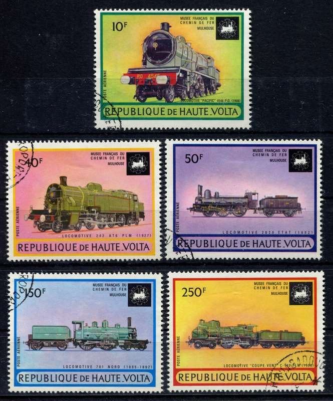 Upper Volta - Trains - 1973 - Used(CTO)