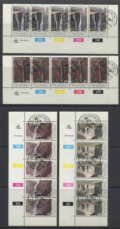Transkei - Set of 4 Control Strips of 5 - 1979 - Used(CTO)