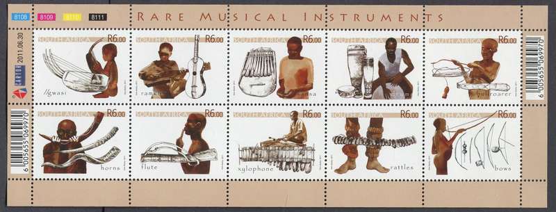 RSA - Sheet of 10 - 2011 - MNH