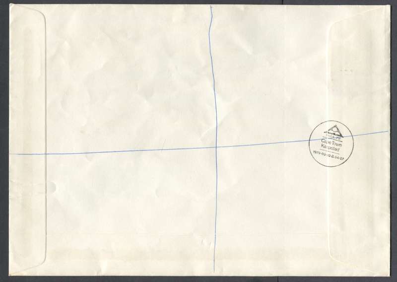 RSA - Registered Cover with Cinderella Miniature Sheet Posted at the Exhibition - Cape Town