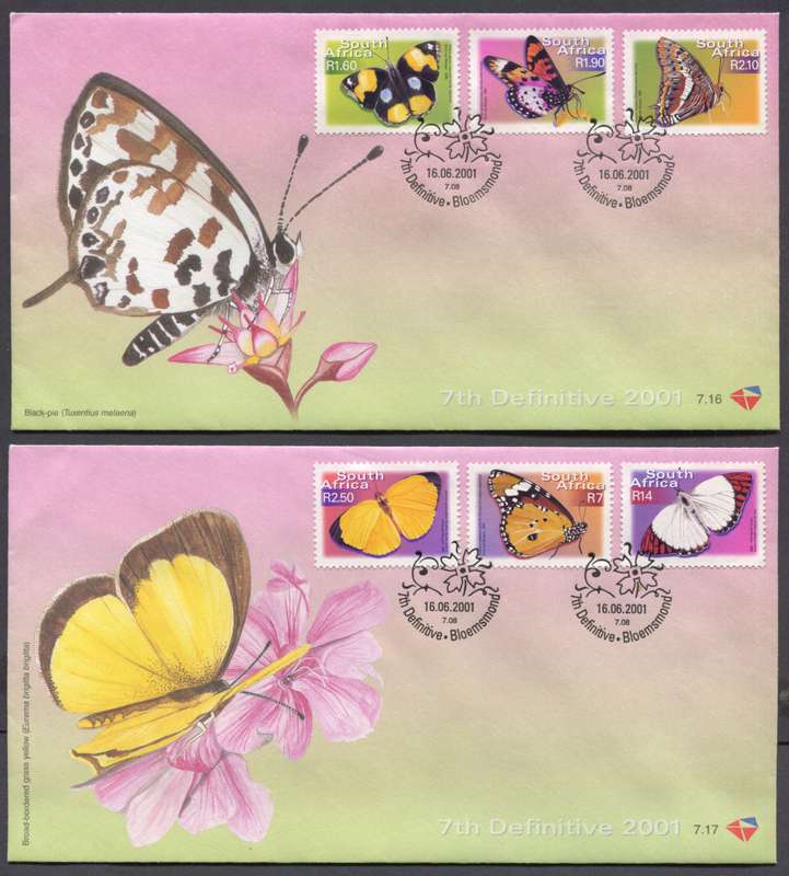 RSA - Set of 2 FDC's No 7.16 and 7.17 - 2001 - MNH