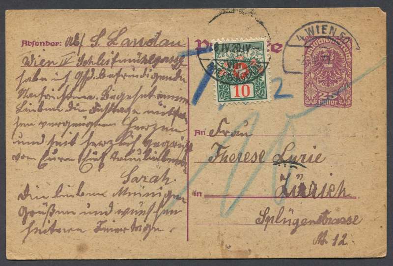 Austria - Post Card - Taxed