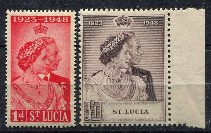 St. Lucia - Royal Silver Wedding - 1948 - MNH