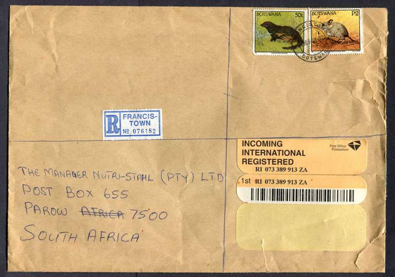 Botswana - B5 Size Registered Cover