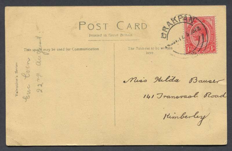 Union of SA - Post Card