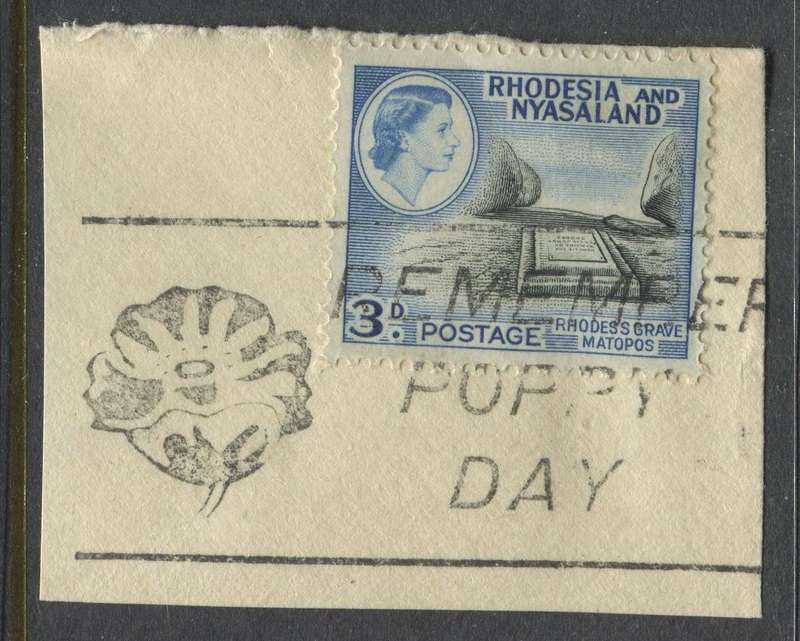 Rhodesia and Nyasaland - Used On Piece