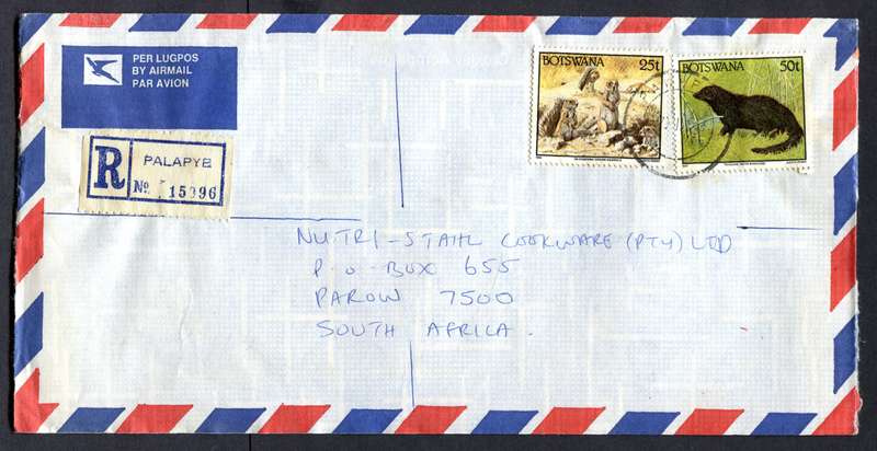 Botswana - "Maxi" Size Registered Cover