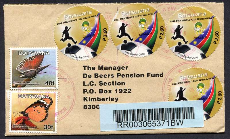 Botswana - Small Size Registered Cover